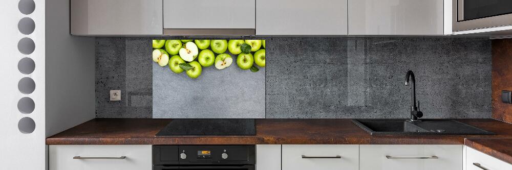 Cooker splashback Green apples