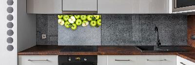 Cooker splashback Green apples