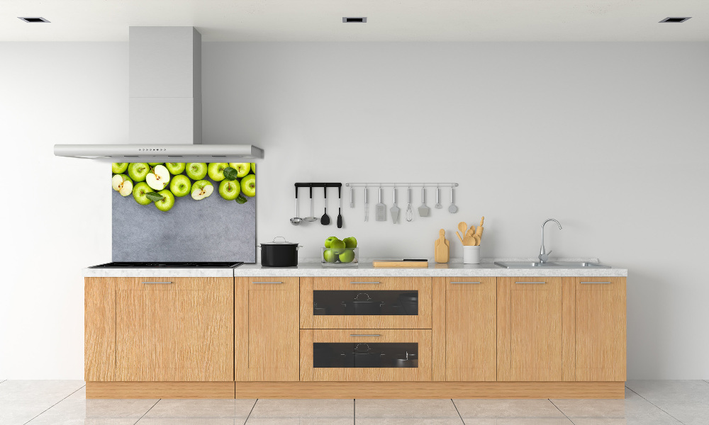 Cooker splashback Green apples