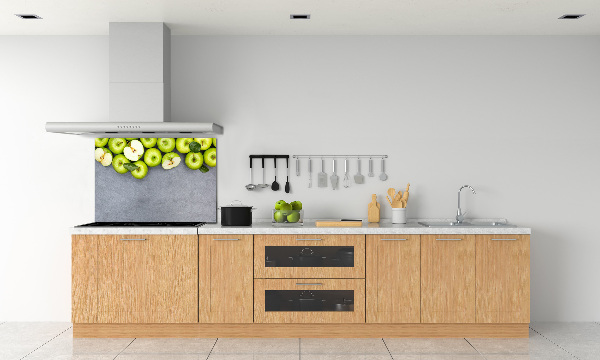 Cooker splashback Green apples