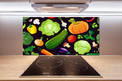 Cooker splashback Colorful vegetables