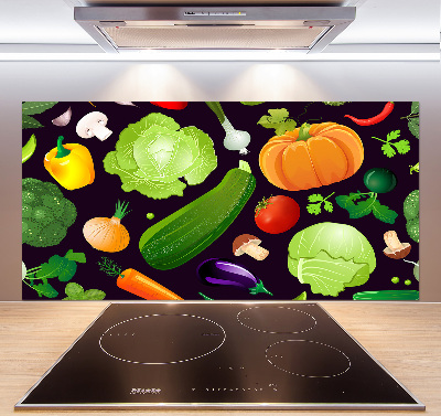 Cooker splashback Colorful vegetables