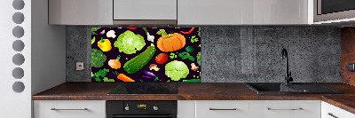 Cooker splashback Colorful vegetables