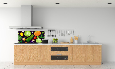 Cooker splashback Colorful vegetables