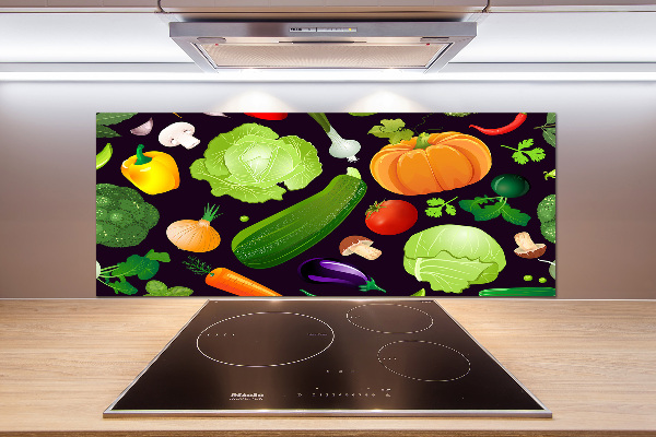 Cooker splashback Colorful vegetables