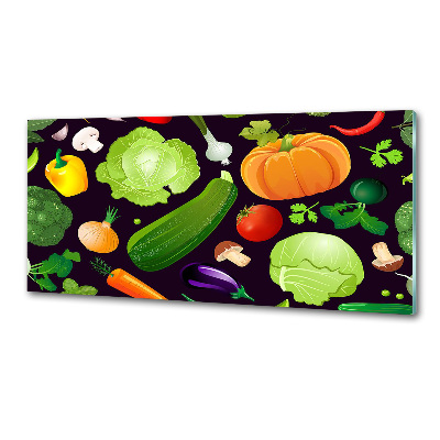 Cooker splashback Colorful vegetables