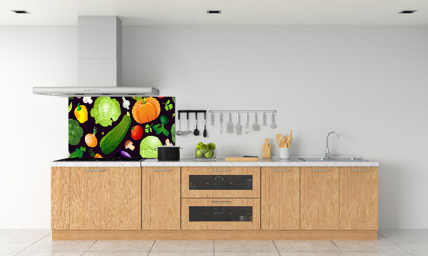 Cooker splashback Colorful vegetables