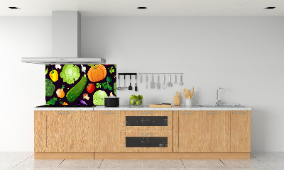 Cooker splashback Colorful vegetables