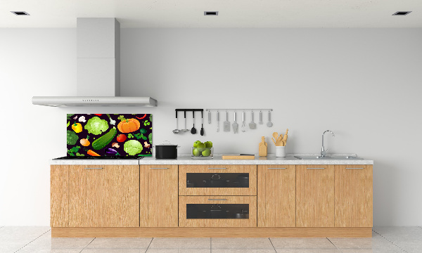 Cooker splashback Colorful vegetables