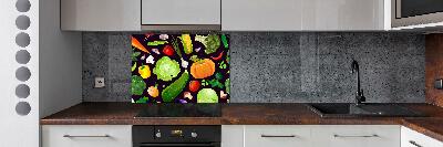 Cooker splashback Colorful vegetables