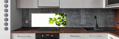 Kitchen splashback Leaves