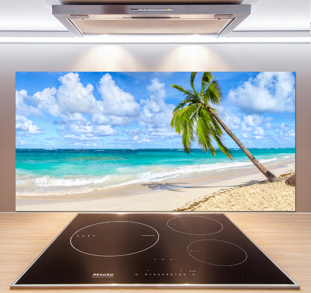 Kitchen wall panels Tropical beach