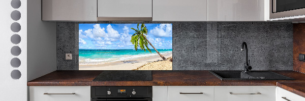 Kitchen wall panels Tropical beach