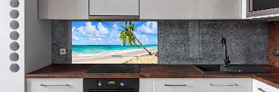 Kitchen wall panels Tropical beach