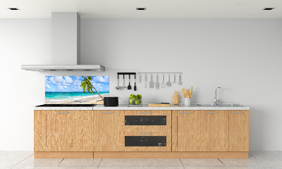 Kitchen wall panels Tropical beach