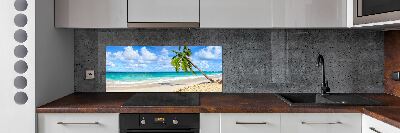 Kitchen wall panels Tropical beach