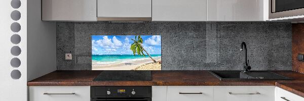 Kitchen wall panels Tropical beach