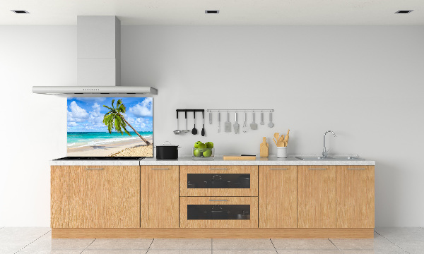 Kitchen wall panels Tropical beach