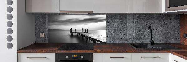 Kitchen splashback Pier by the lake