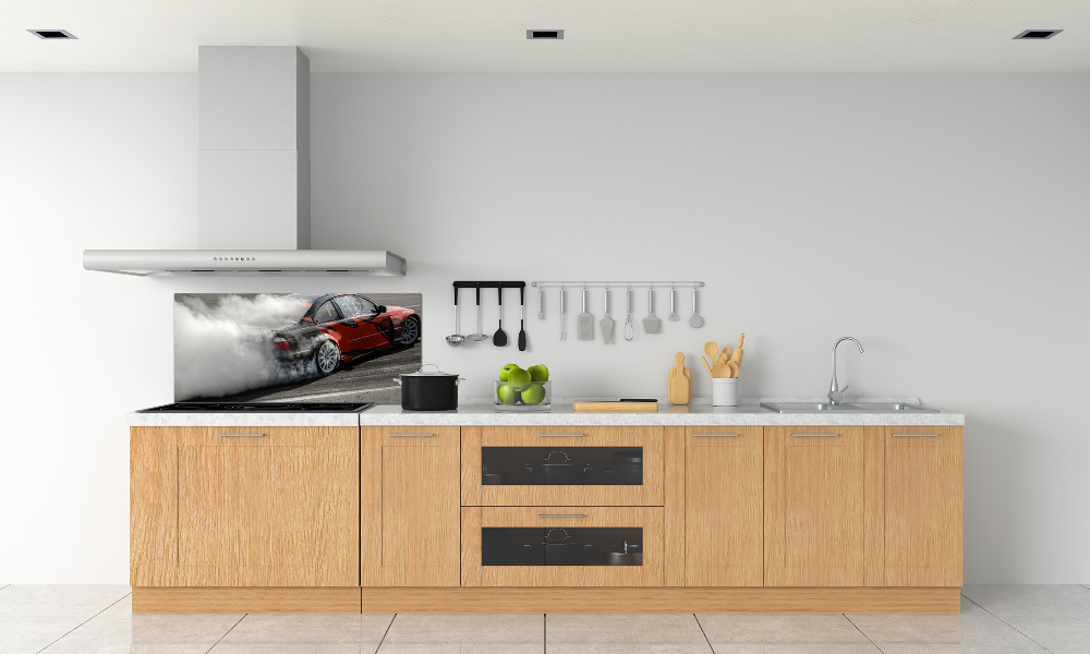 Kitchen splashback Drift track