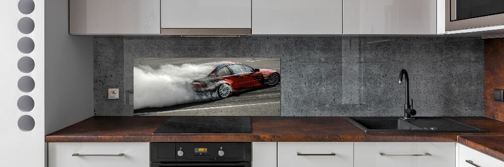 Kitchen splashback Drift track