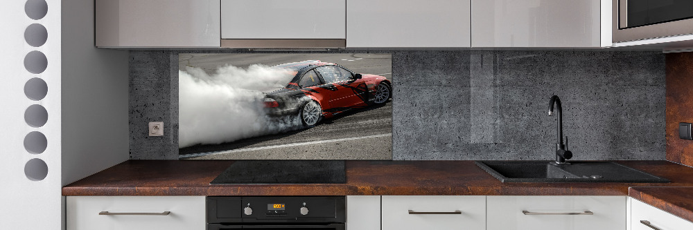 Kitchen splashback Drift track