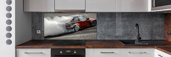 Kitchen splashback Drift track