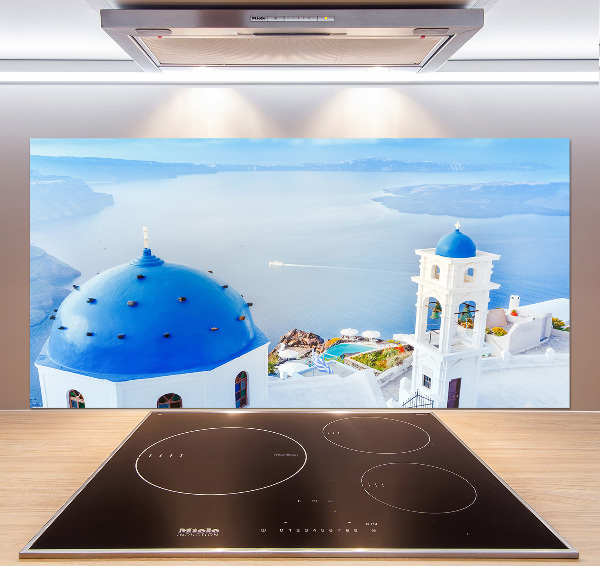 Cooker splashback Santorini Greece