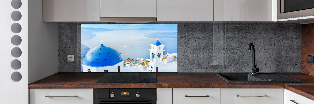 Cooker splashback Santorini Greece