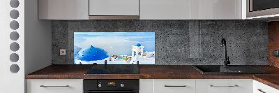 Cooker splashback Santorini Greece