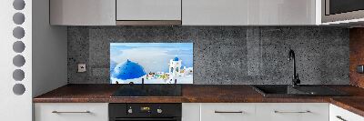 Cooker splashback Santorini Greece