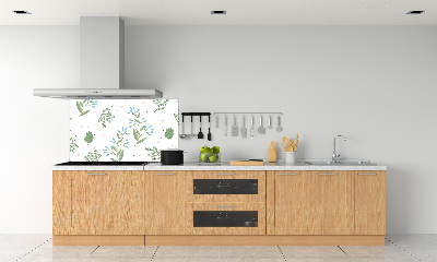 Cooker splashback Leaves