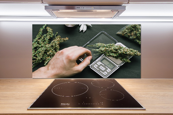 Hob splashback Marijuana tops