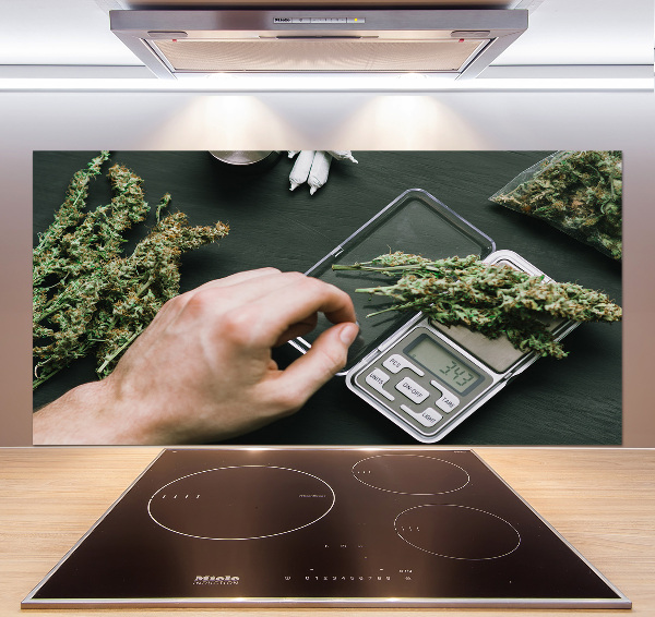 Hob splashback Marijuana tops