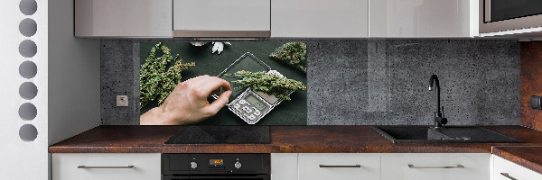 Hob splashback Marijuana tops