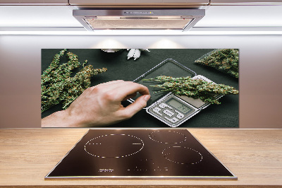 Hob splashback Marijuana tops