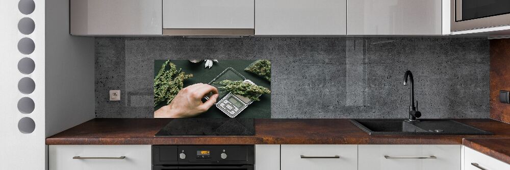 Hob splashback Marijuana tops