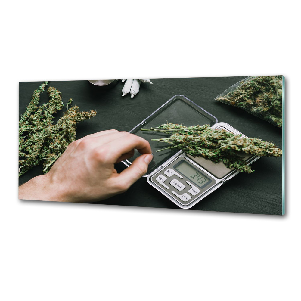 Hob splashback Marijuana tops