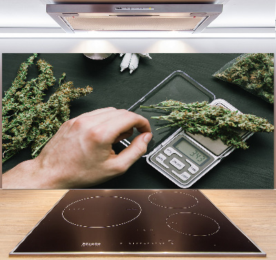 Hob splashback Marijuana tops