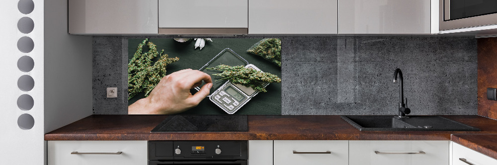 Hob splashback Marijuana tops