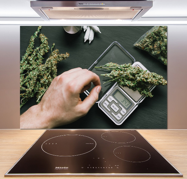 Hob splashback Marijuana tops