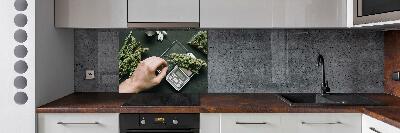 Hob splashback Marijuana tops