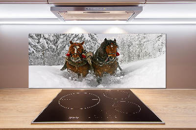 Cooker splashback Sleigh ride