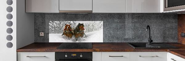 Cooker splashback Sleigh ride