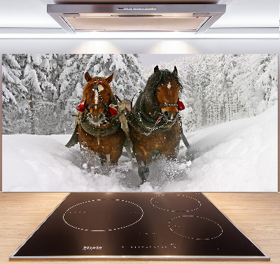 Cooker splashback Sleigh ride