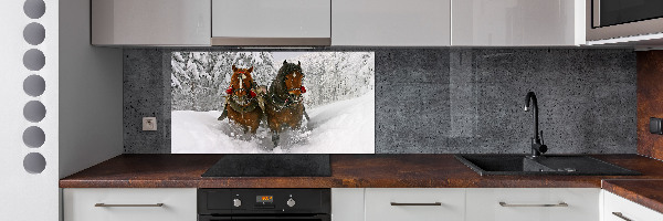 Cooker splashback Sleigh ride