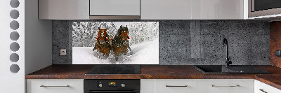 Cooker splashback Sleigh ride