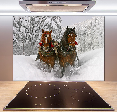 Cooker splashback Sleigh ride