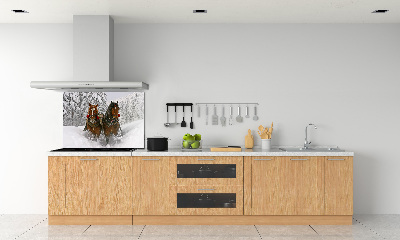 Cooker splashback Sleigh ride