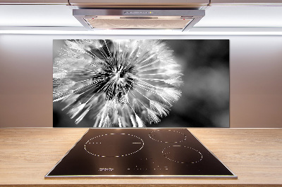 Cooker splashback dandelions